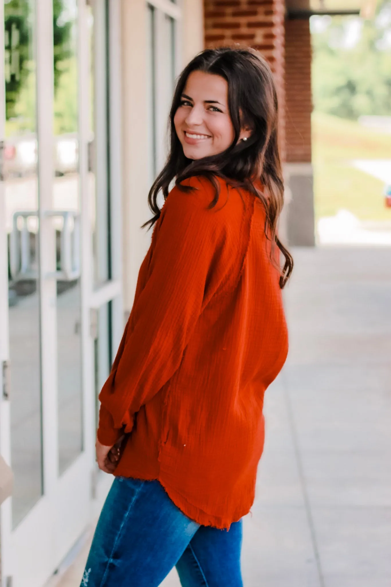 Cover Me Up Top in Copper