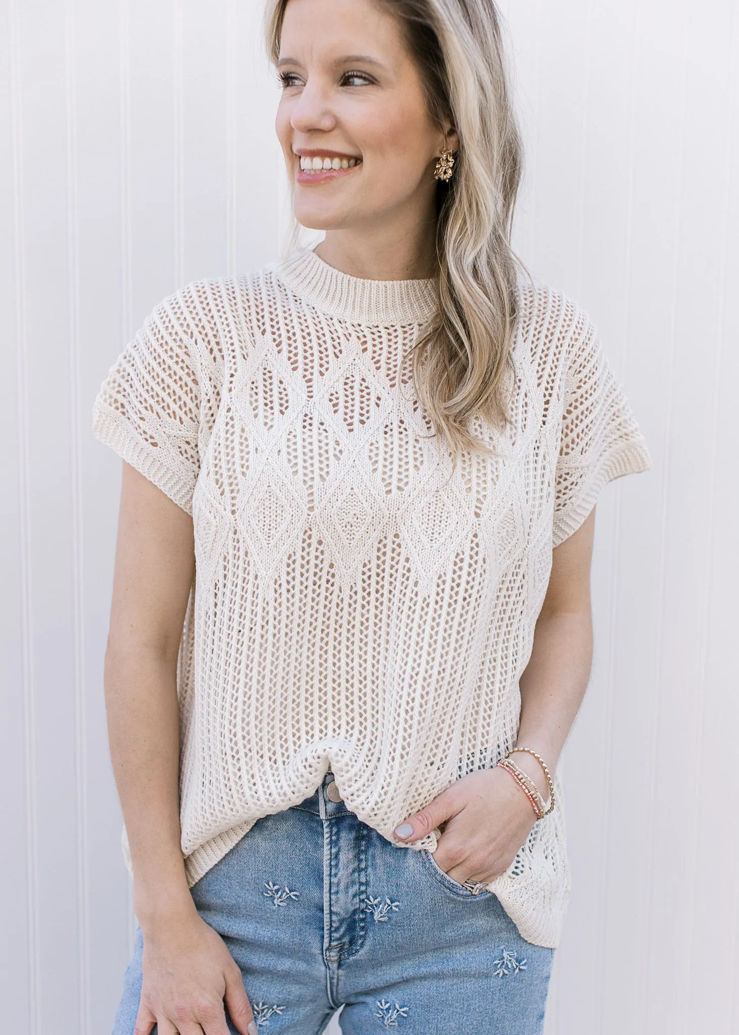 Creamy Diamonds Sweater