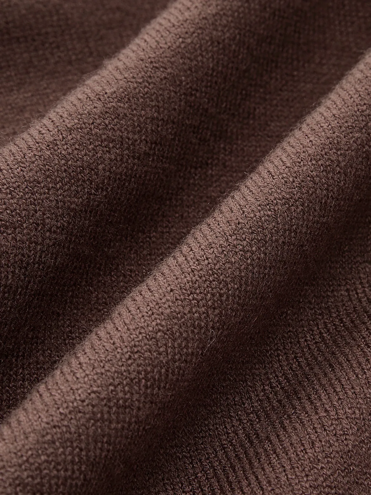 Crew Neck Breasted Cardigan