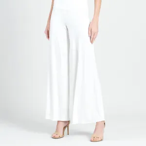 Crushed Silk Knit - Palazzo Pant - Ivory - Final Sale!