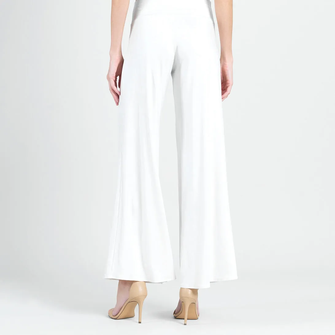 Crushed Silk Knit - Palazzo Pant - Ivory - Final Sale!