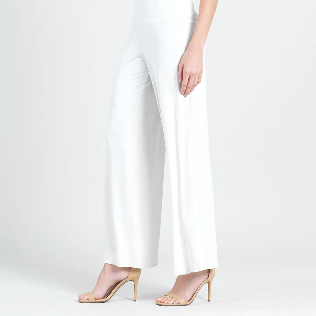 Crushed Silk Knit - Palazzo Pant - Ivory - Final Sale!