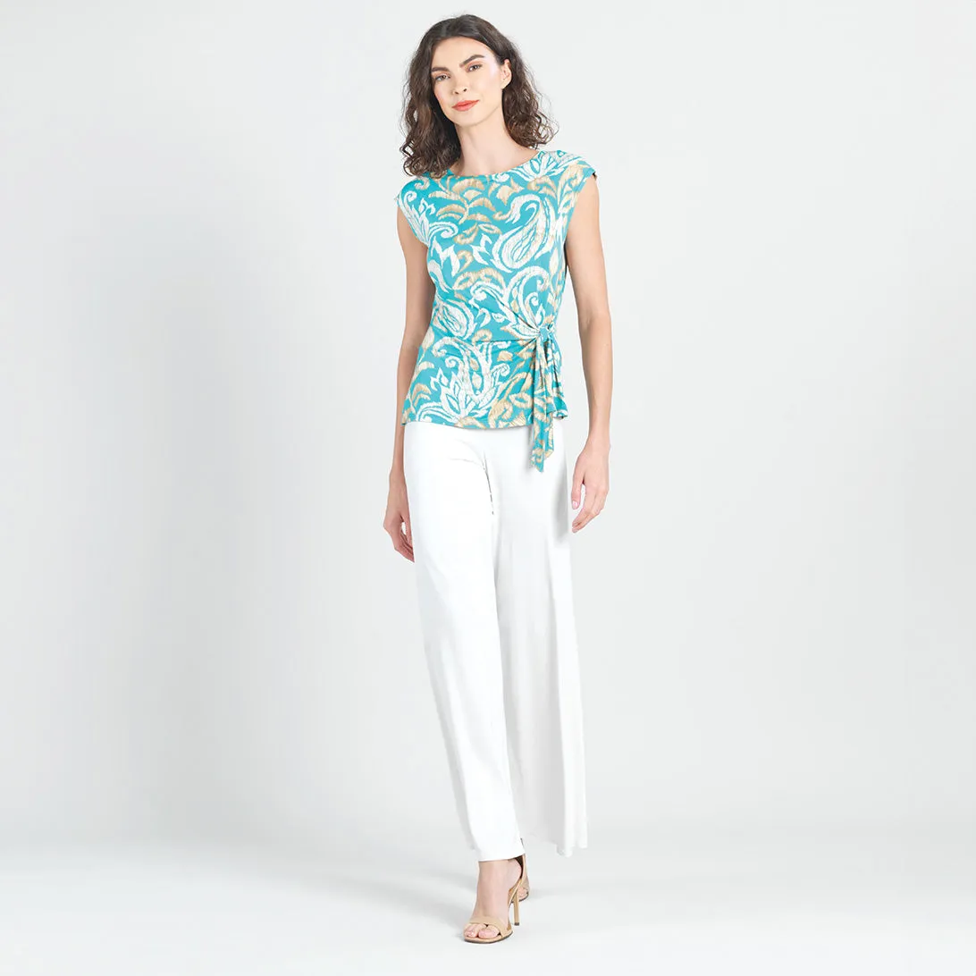 Crushed Silk Knit - Palazzo Pant - Ivory - Final Sale!