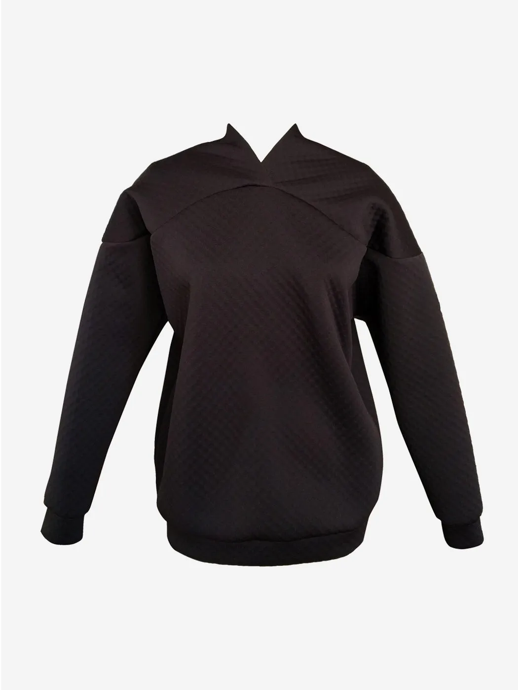 Curve Shoulder Sweater Bubble