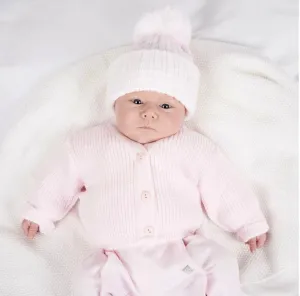 Dandelion Baby Girls Pink  premature Ribbed Cardigan