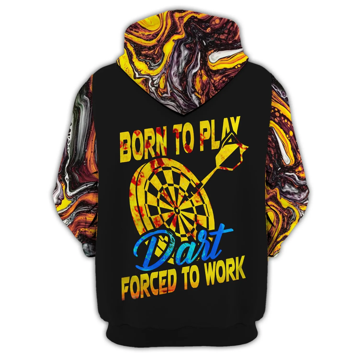 Dart, Born To Play, Forced To Work 3D Printed Shirts