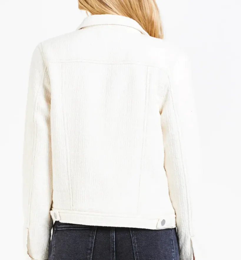 Dear John Livia White Texture Jacket