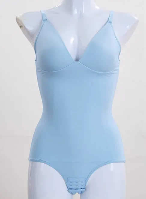 Deep V Neck Thong Bodysuit