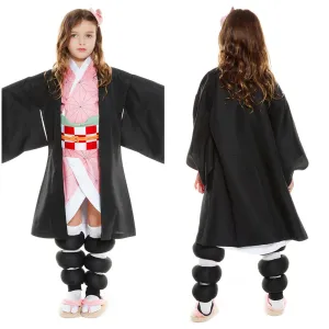 Demon Slayer Kimetsu no Yaiba Kamado Nezuko Kids Children Uniform Outfits Cosplay Costume
