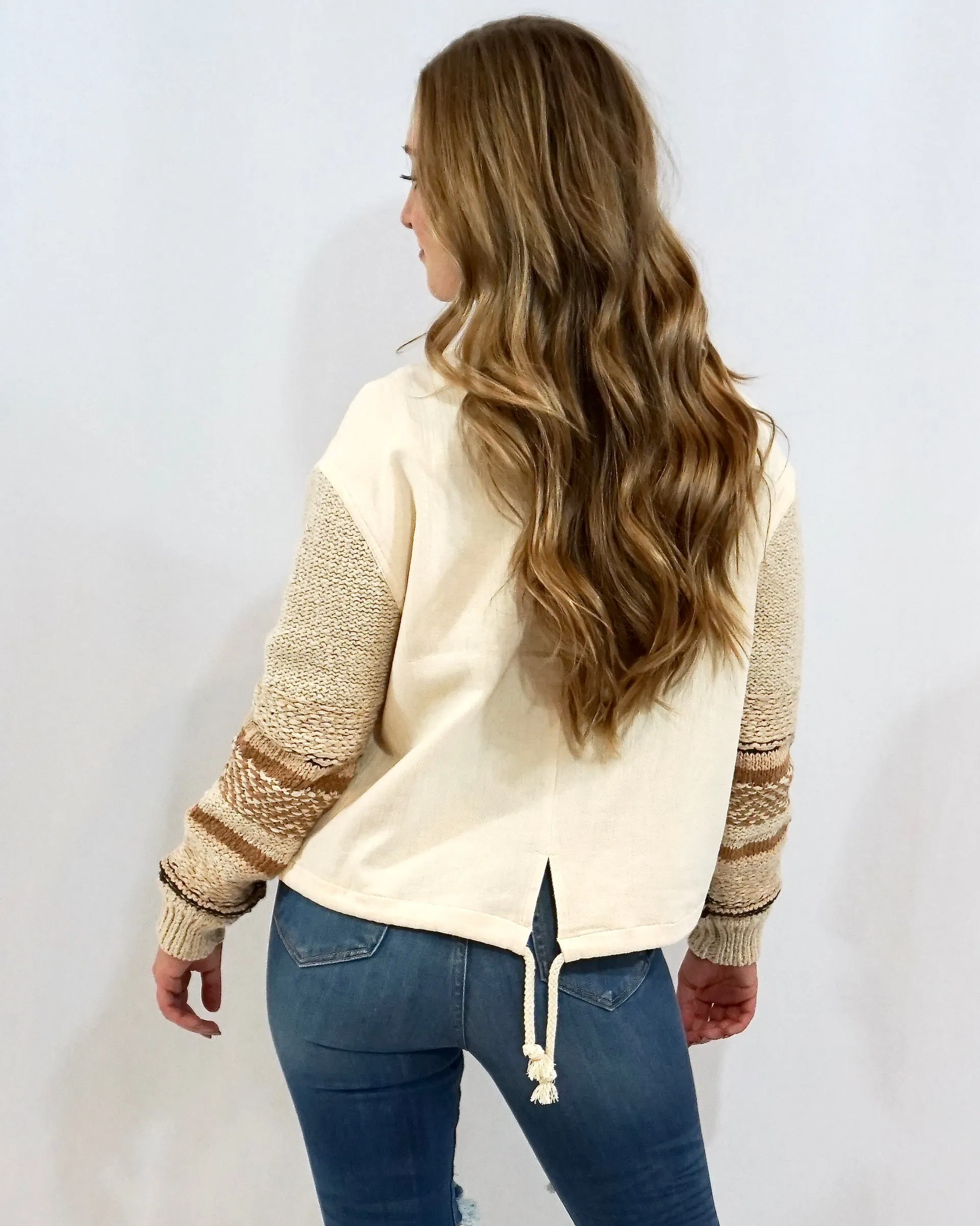 Den-Knit Neutrals Jacket