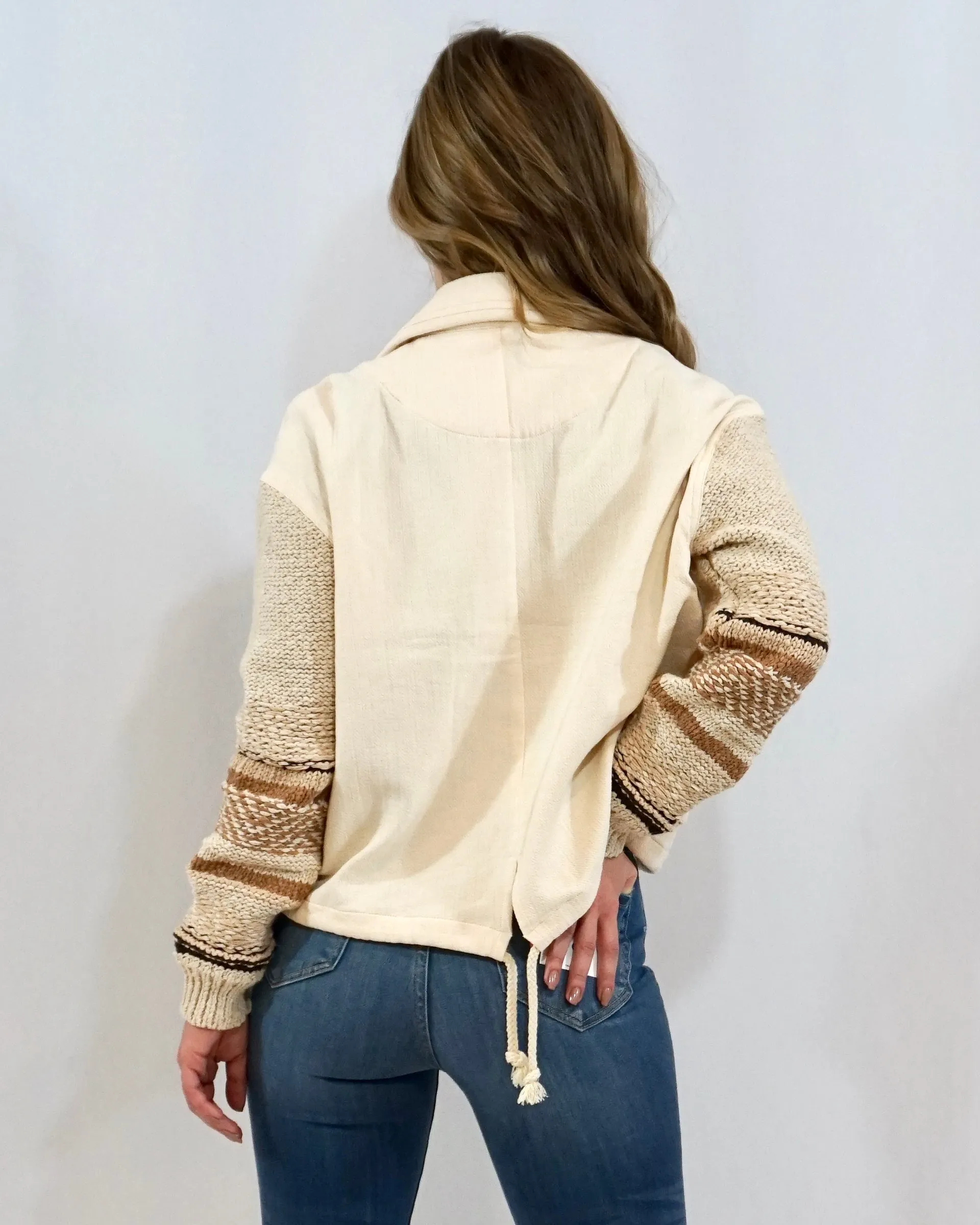 Den-Knit Neutrals Jacket