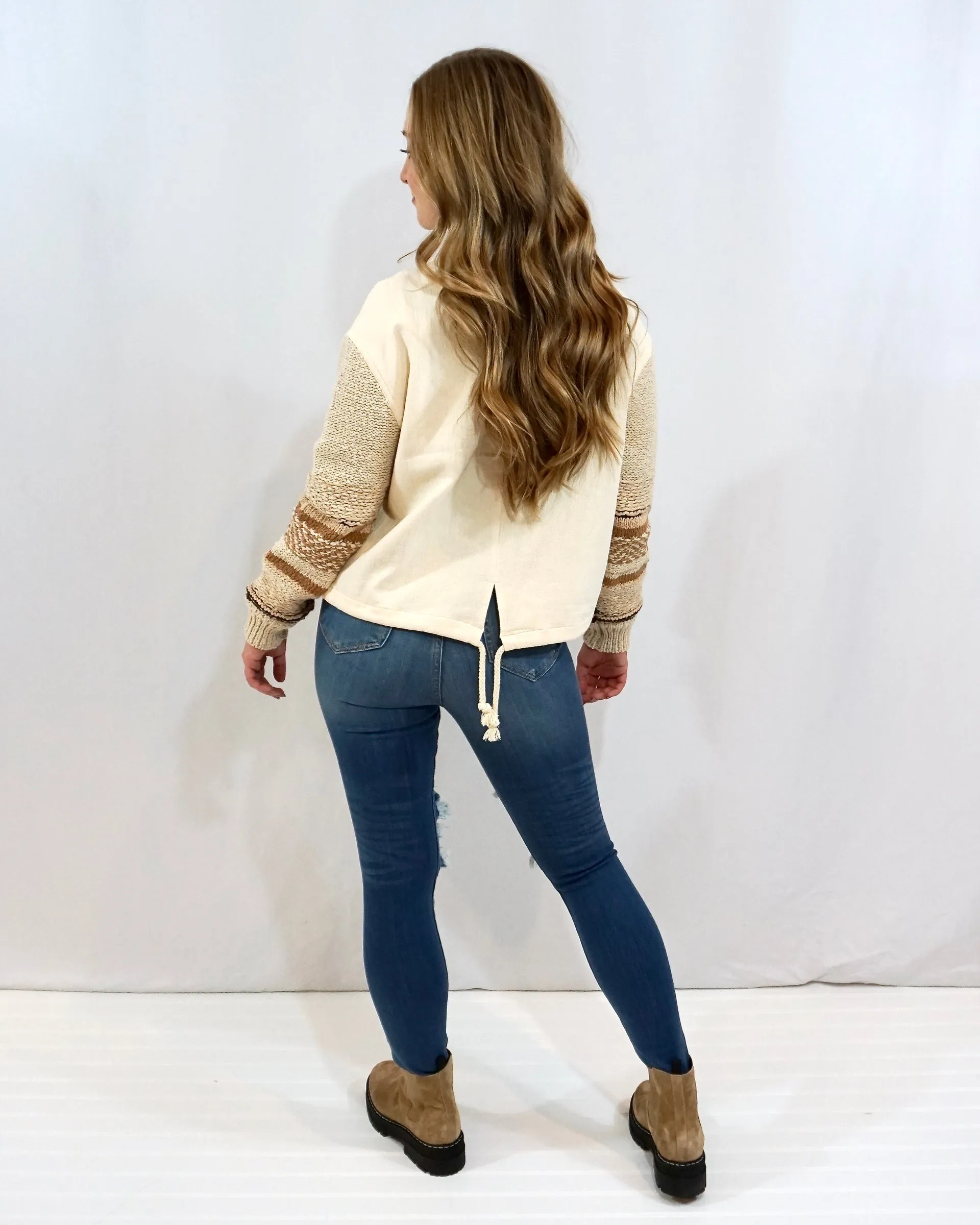Den-Knit Neutrals Jacket
