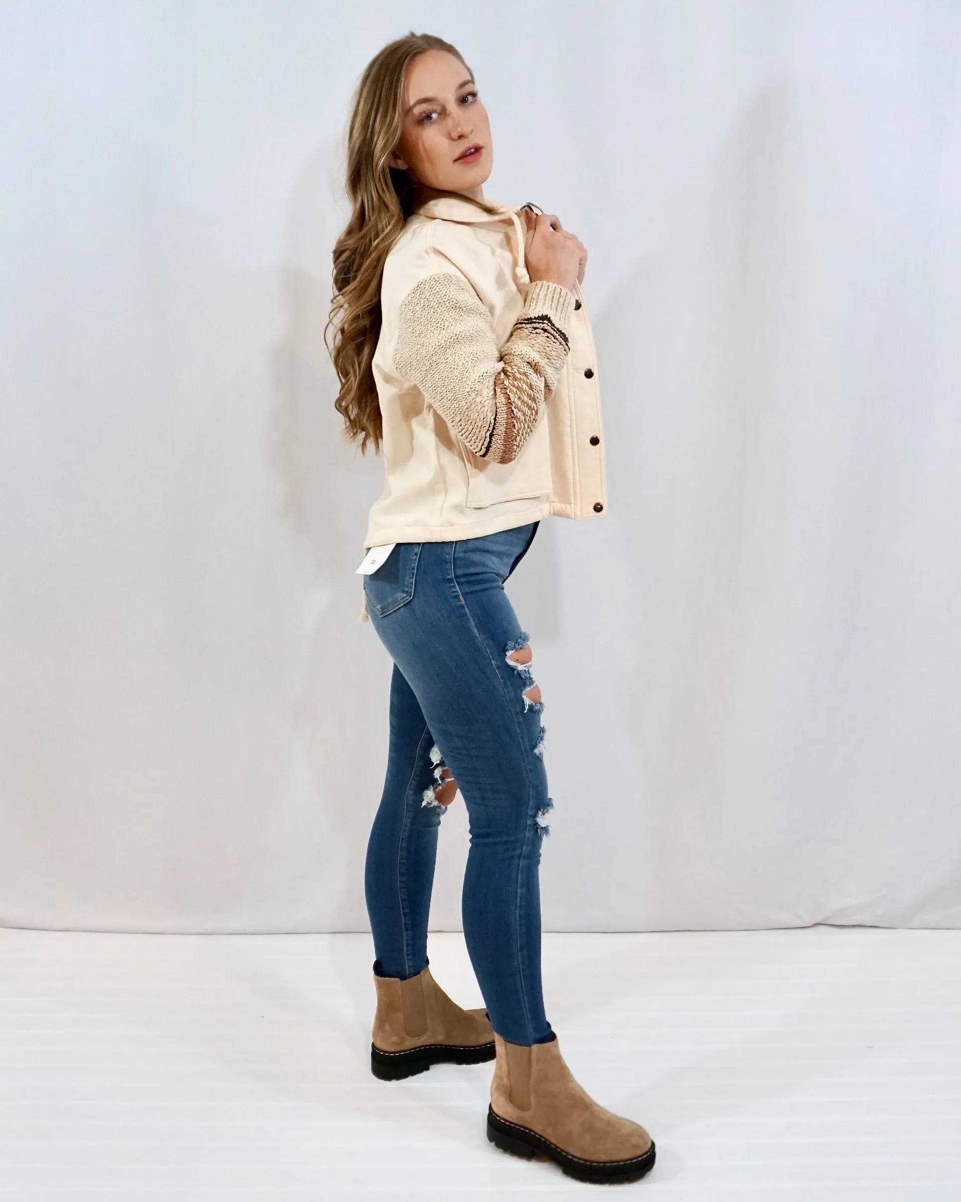 Den-Knit Neutrals Jacket