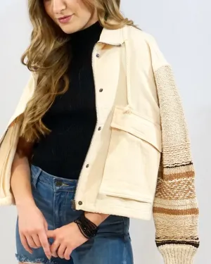 Den-Knit Neutrals Jacket