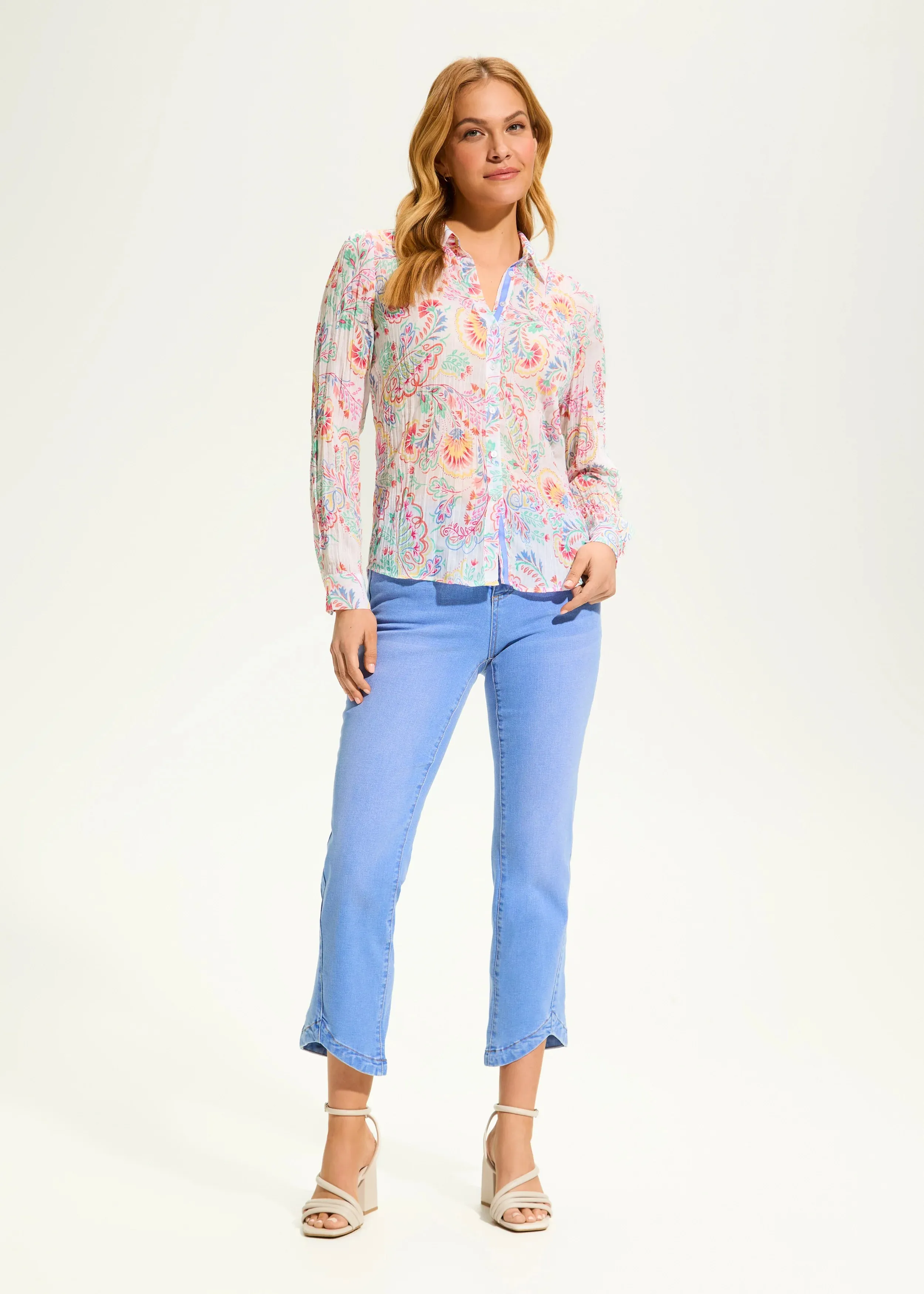 Desert Bloom Crinkle Shirt