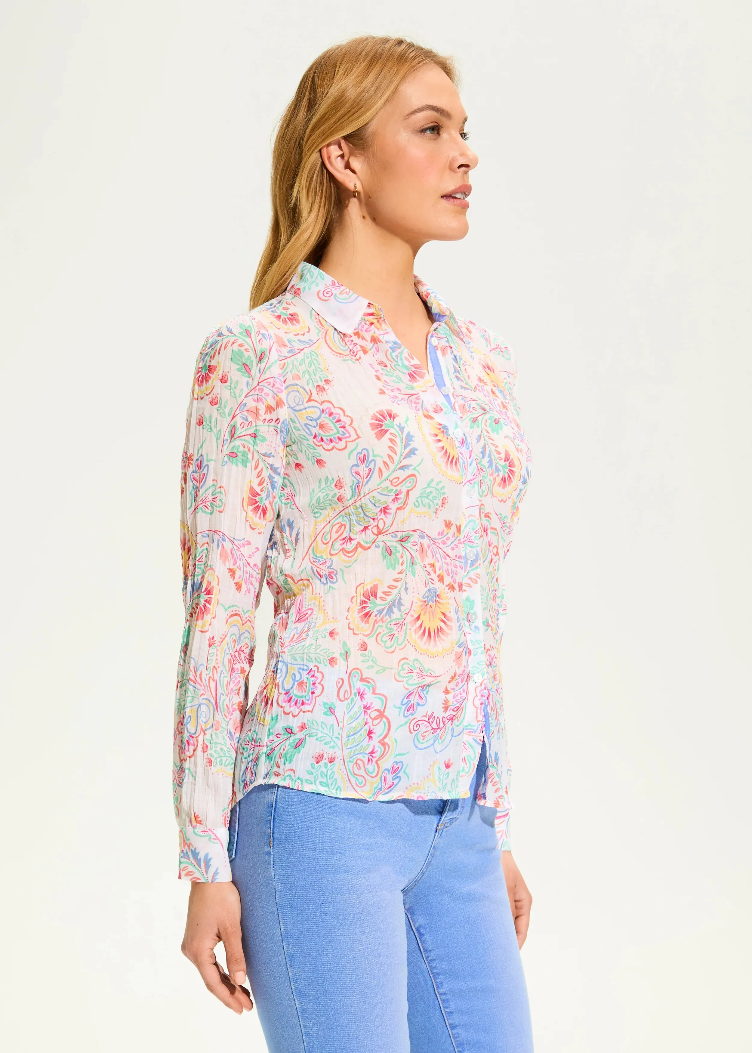Desert Bloom Crinkle Shirt