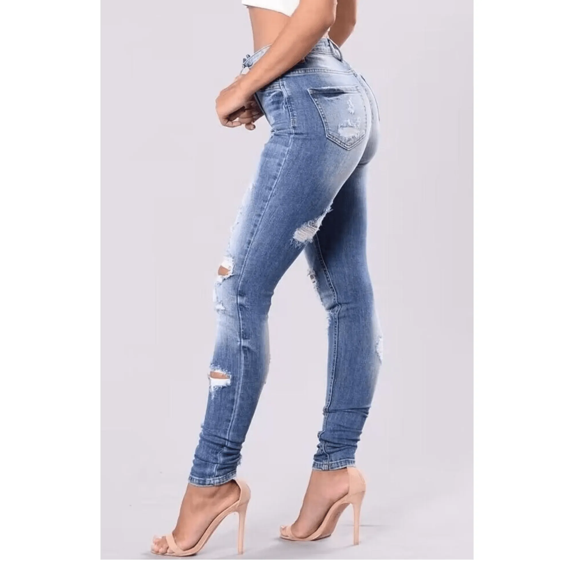 Distressed Skinny Jeans