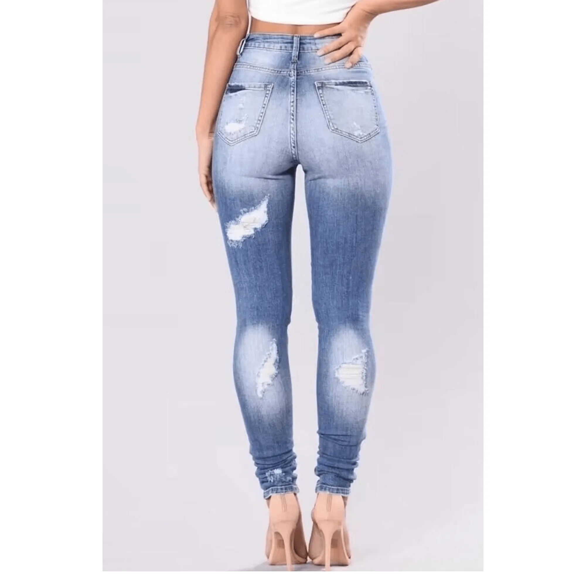 Distressed Skinny Jeans