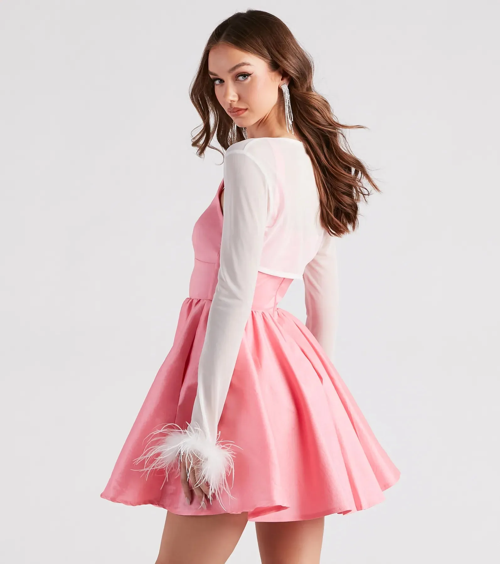 Diva Darling Mesh Marabou Bolero