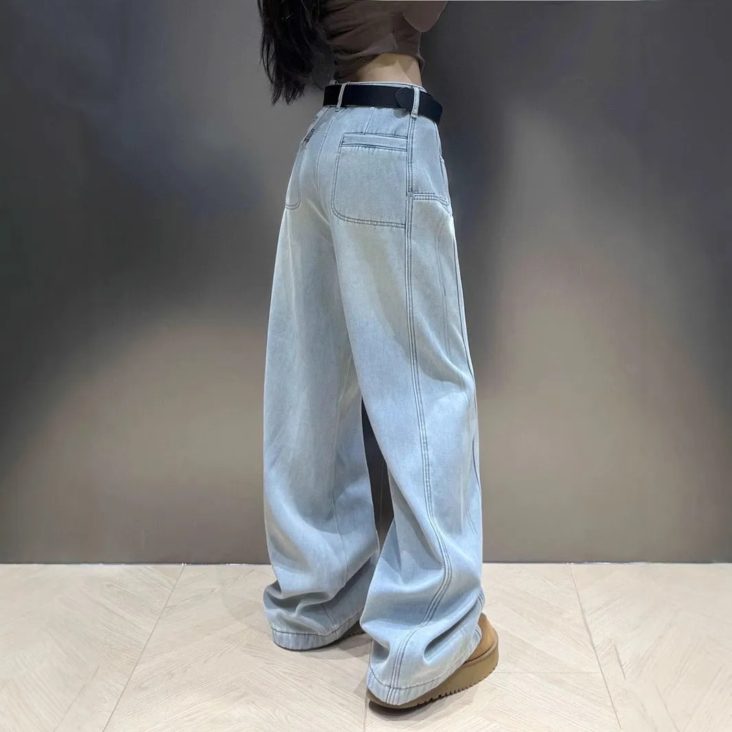Drooping Slimming Wide-Leg Pants