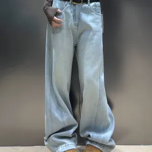 Drooping Slimming Wide-Leg Pants