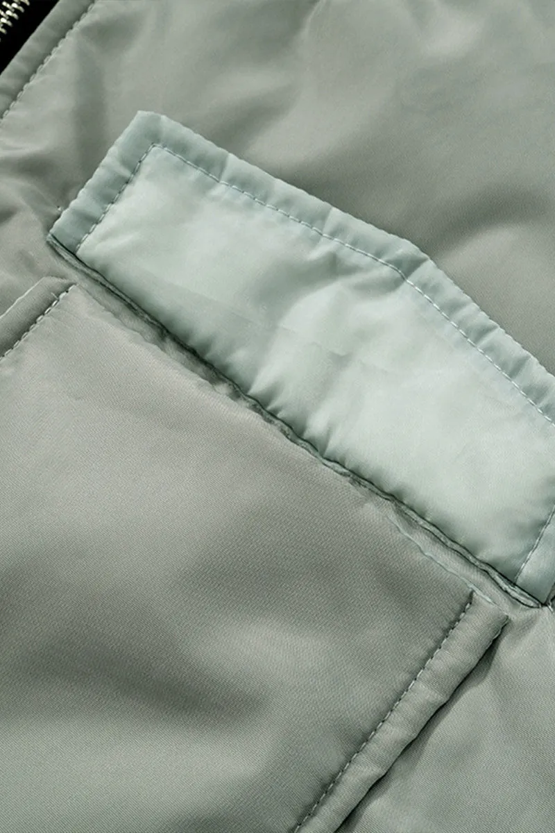 DS3272 Puffer Bomber Jacket Outerwear