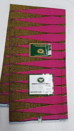 Dual Tone Tiger Stripe Afro Caribbean Prints 100% Cotton