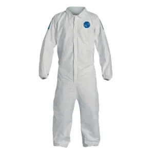 DuPont™ Tyvek 400D Coveralls with Elastic Wrists and Ankles, Blue/White, X-Large, TD125SWBXL0025CM