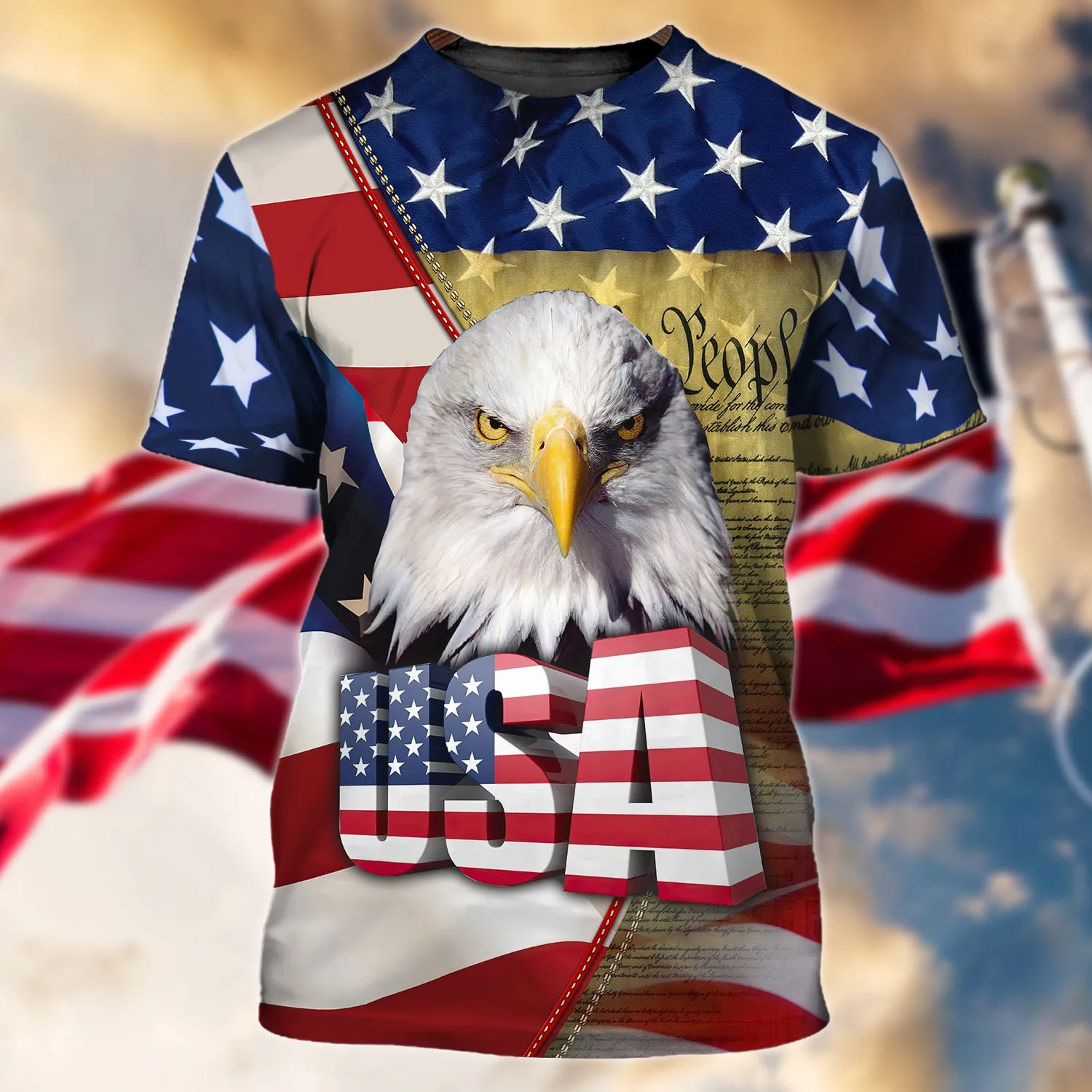 Eagle American Hawaiian Shirt - Independence Day Is Coming - 3D Full Print