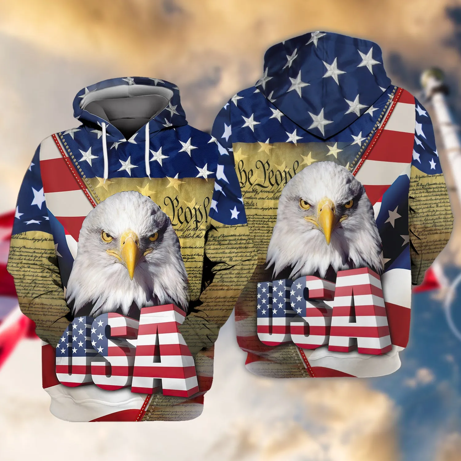 Eagle American Hawaiian Shirt - Independence Day Is Coming - 3D Full Print