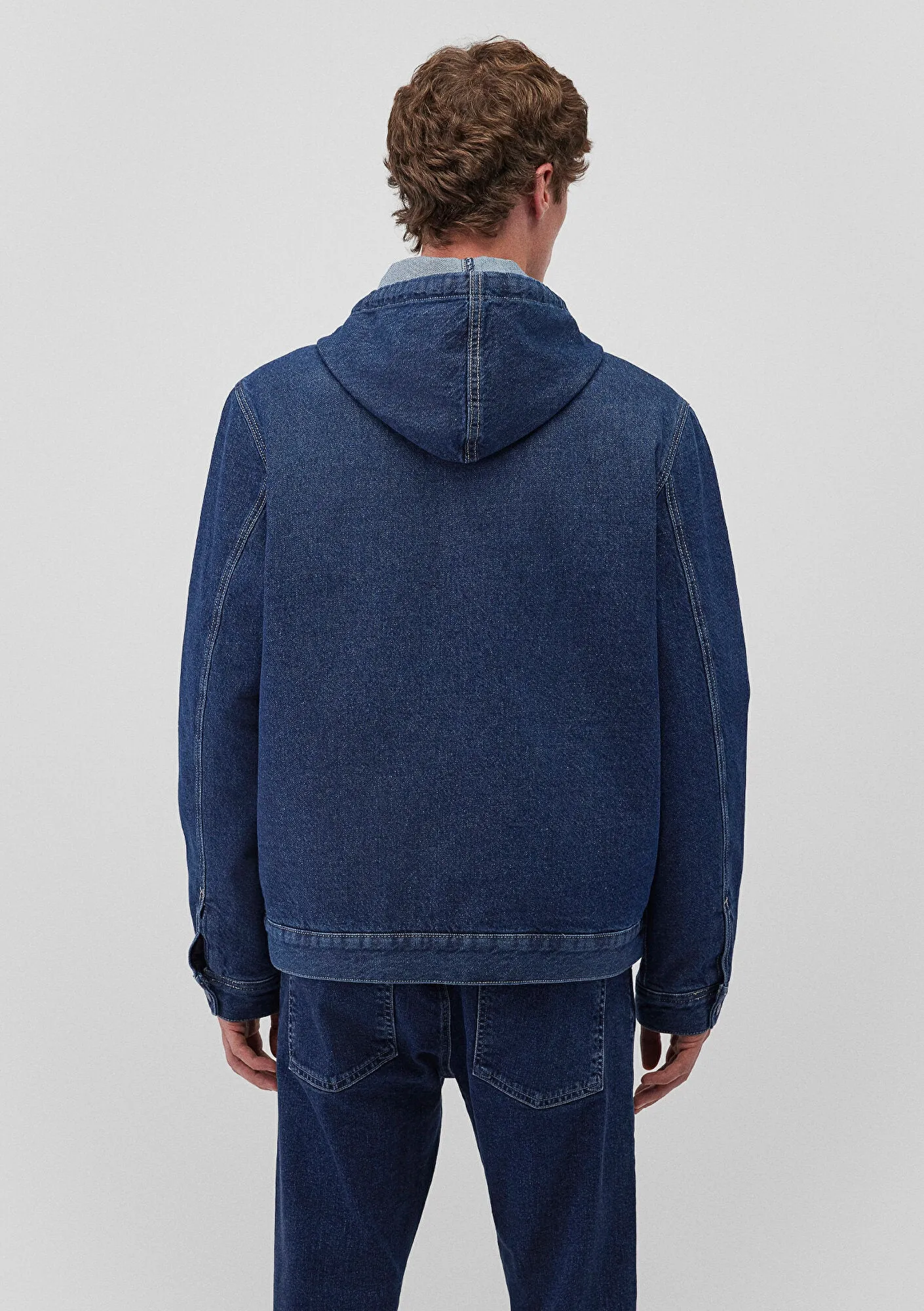 Eddie Dark Blue College Denim Jean Jacket