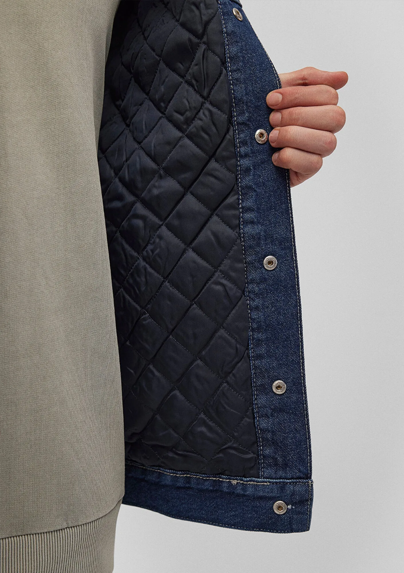 Eddie Dark Blue College Denim Jean Jacket