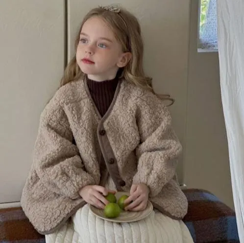 Em Cosy Soft Teddy Coat (Latte)