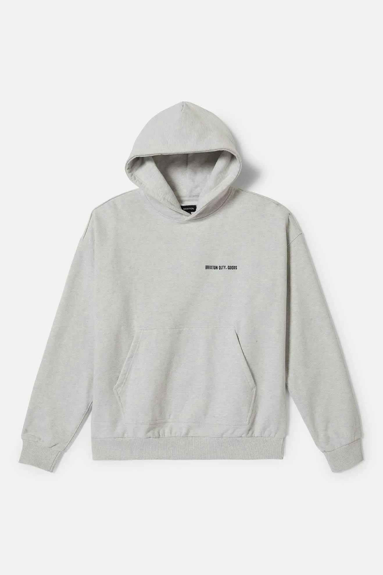 Embroidered Heavyweight Oversized Hoodie - Heather Grey Ash