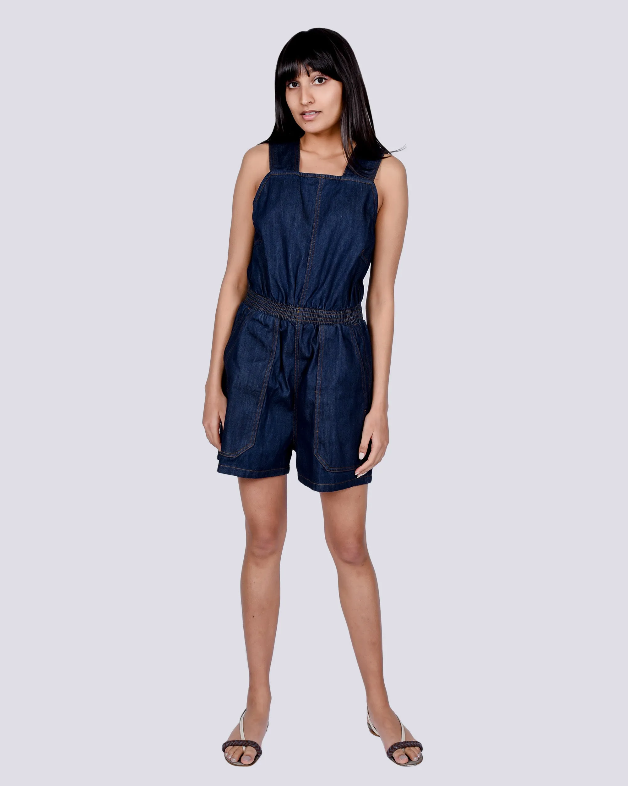 Emerson playsuit in indigo