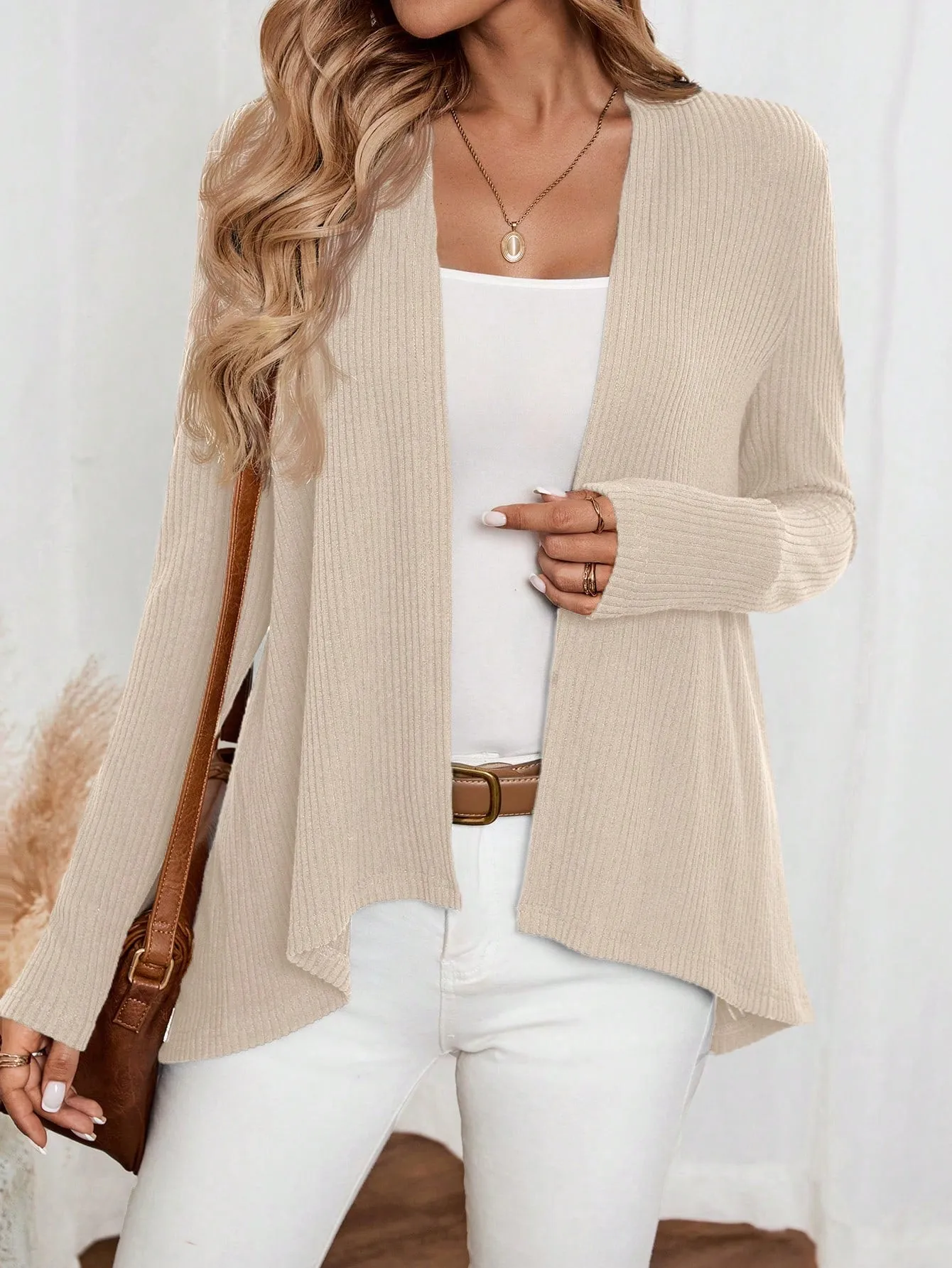 EMERY ROSE Women's Casual Long Sleeve Cardigan