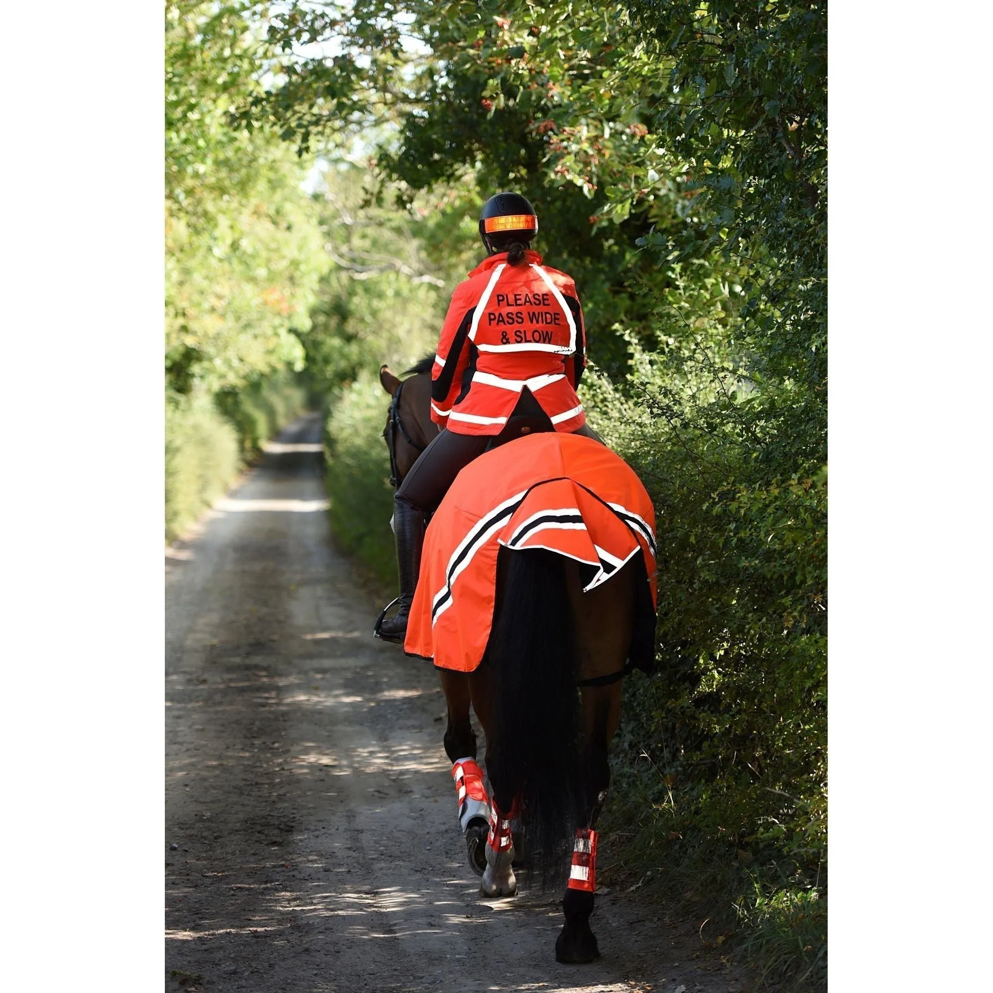 Equisafety Hi Vis Inverno Equestrian Riding Jacket - Red