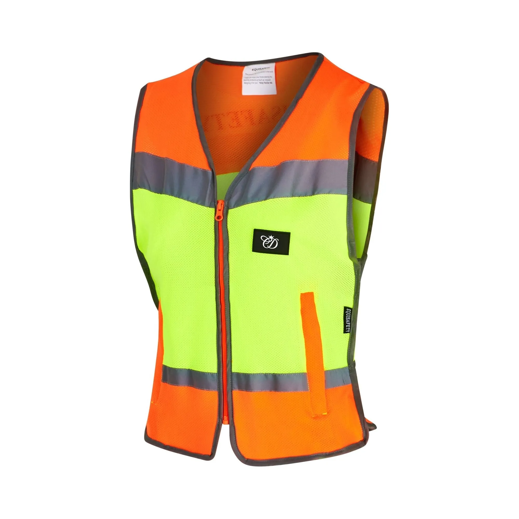 Equisafety Reflective Multi Colour Hi Vis Child Waistcoat - Y/O