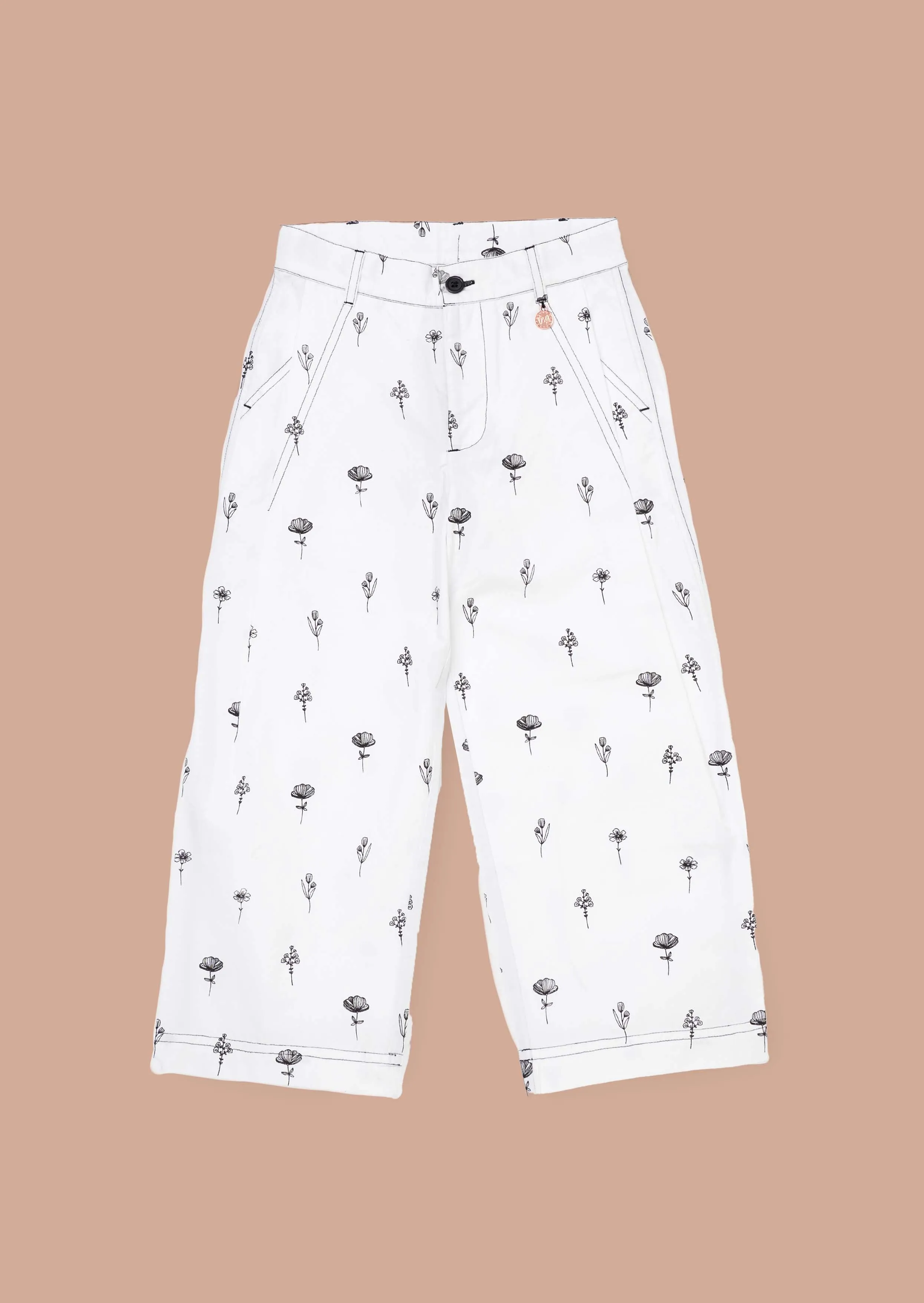 Estelle Ivory Poplin Trousers