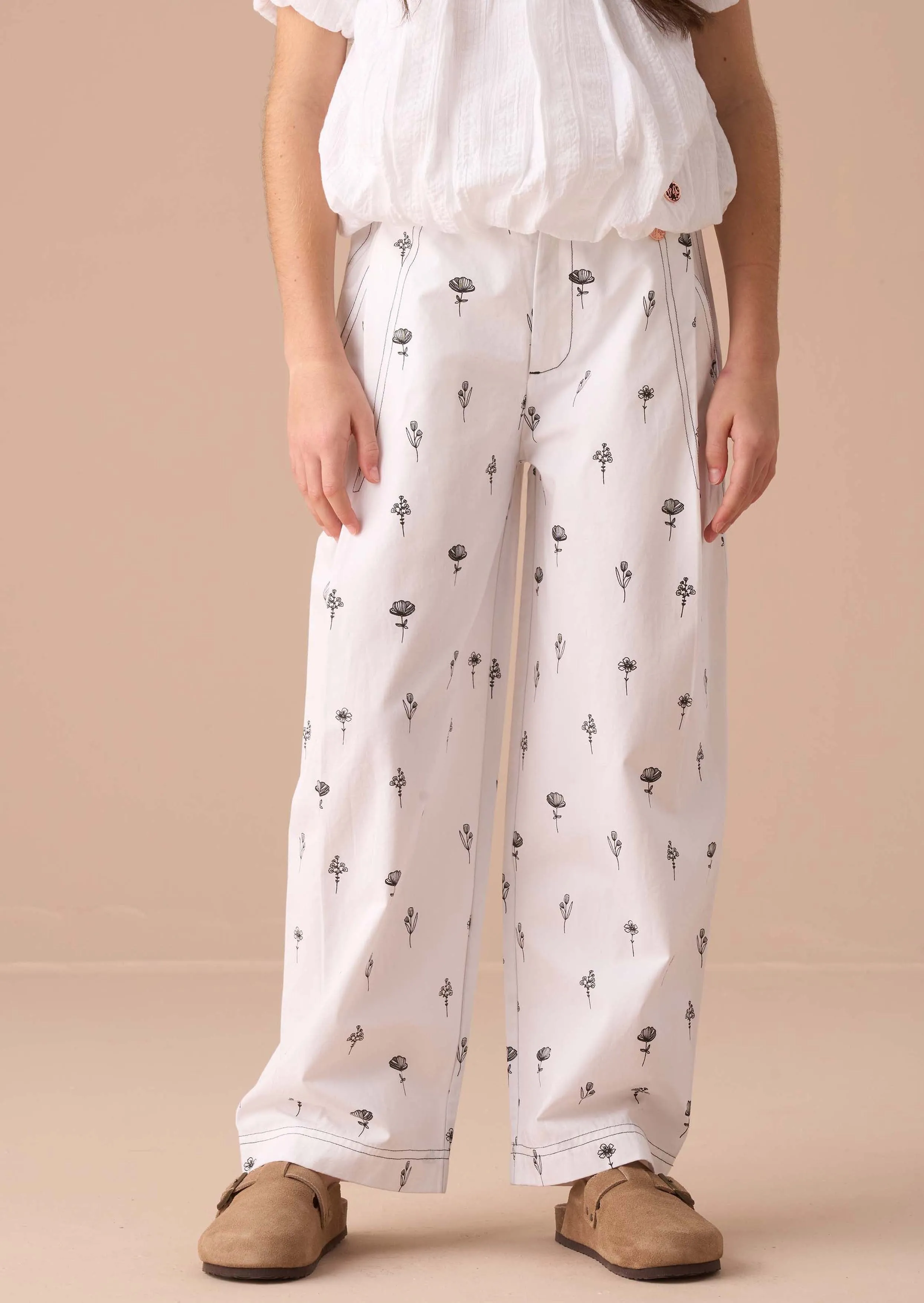 Estelle Ivory Poplin Trousers