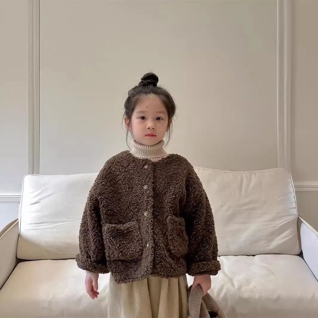 Etie Teddy Fleece Oversize Coat (Chocolate)