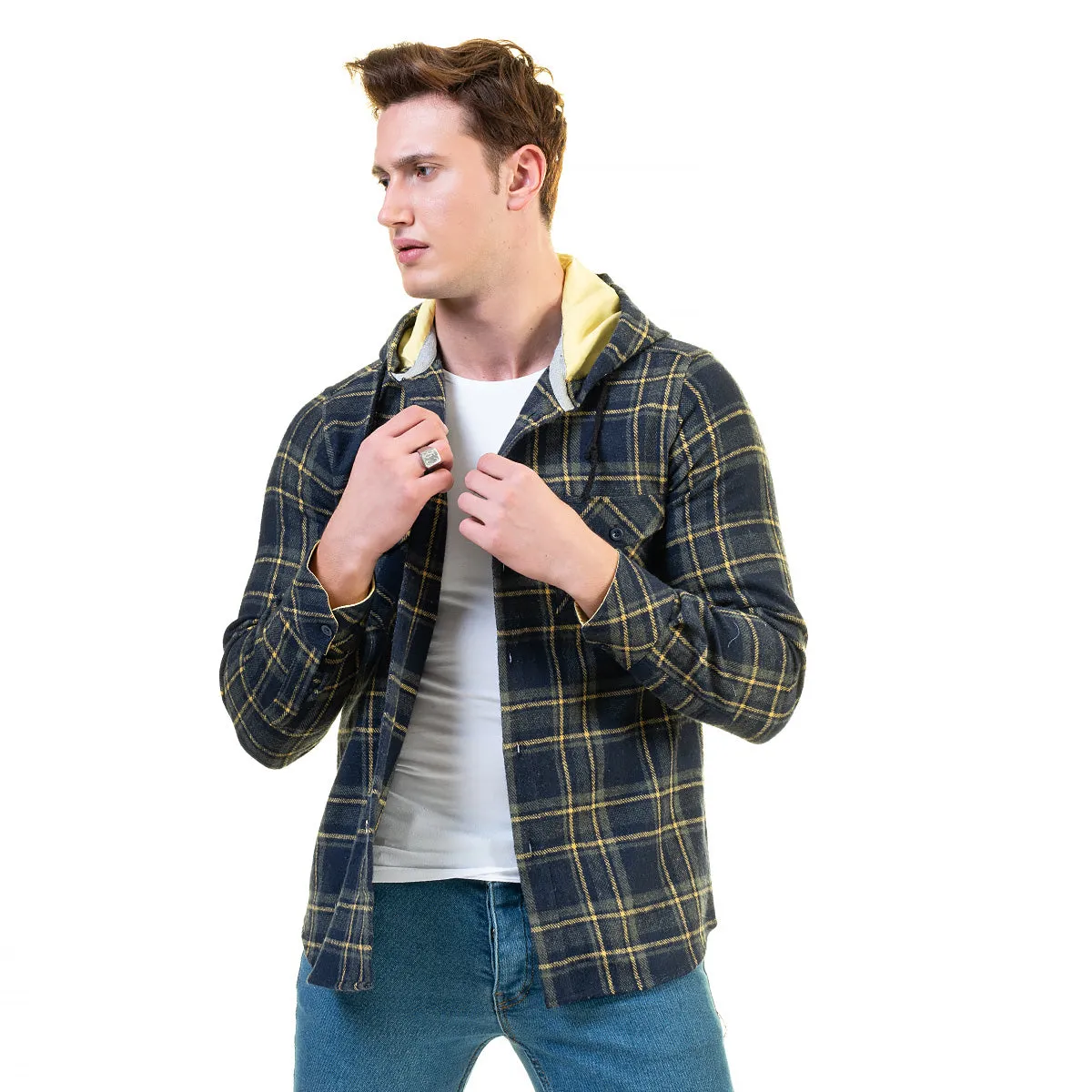 European Wool Luxury Zippered With Hoodie Sweater Jacket Warm Winter
