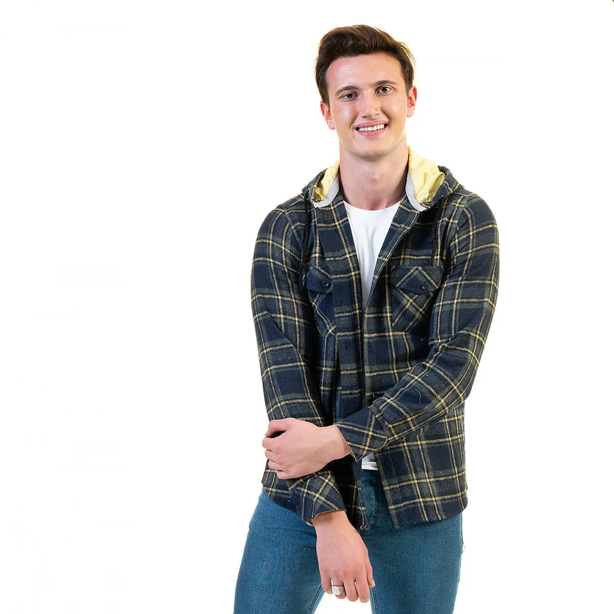 European Wool Luxury Zippered With Hoodie Sweater Jacket Warm Winter