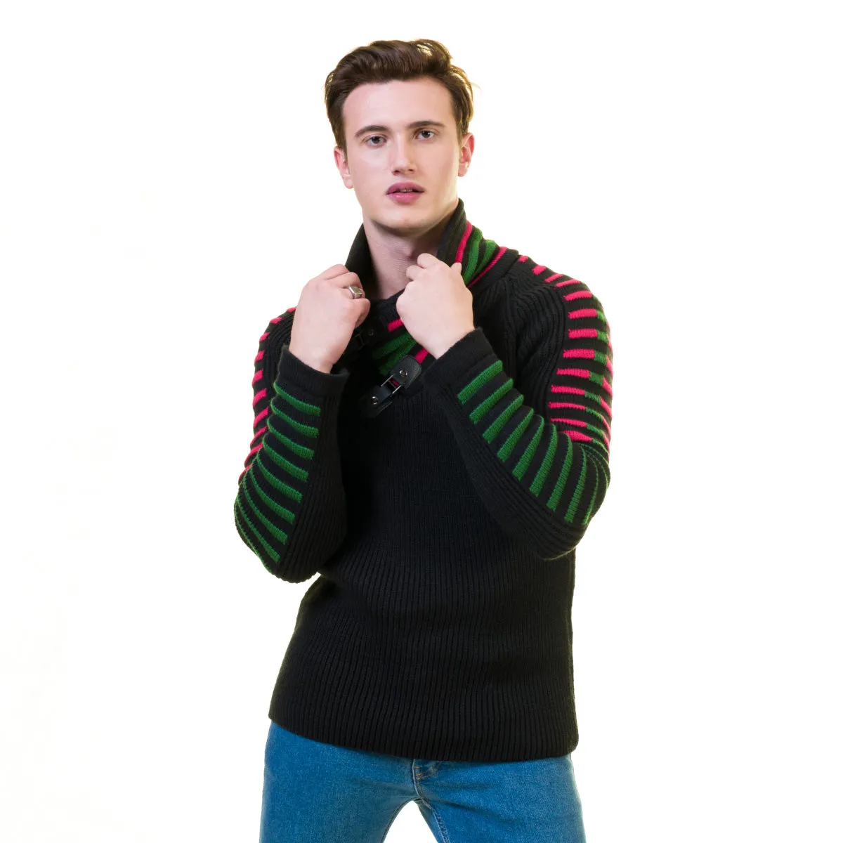 European Wool Luxury Zippered With Sweater Jacket Warm Winter Tailor