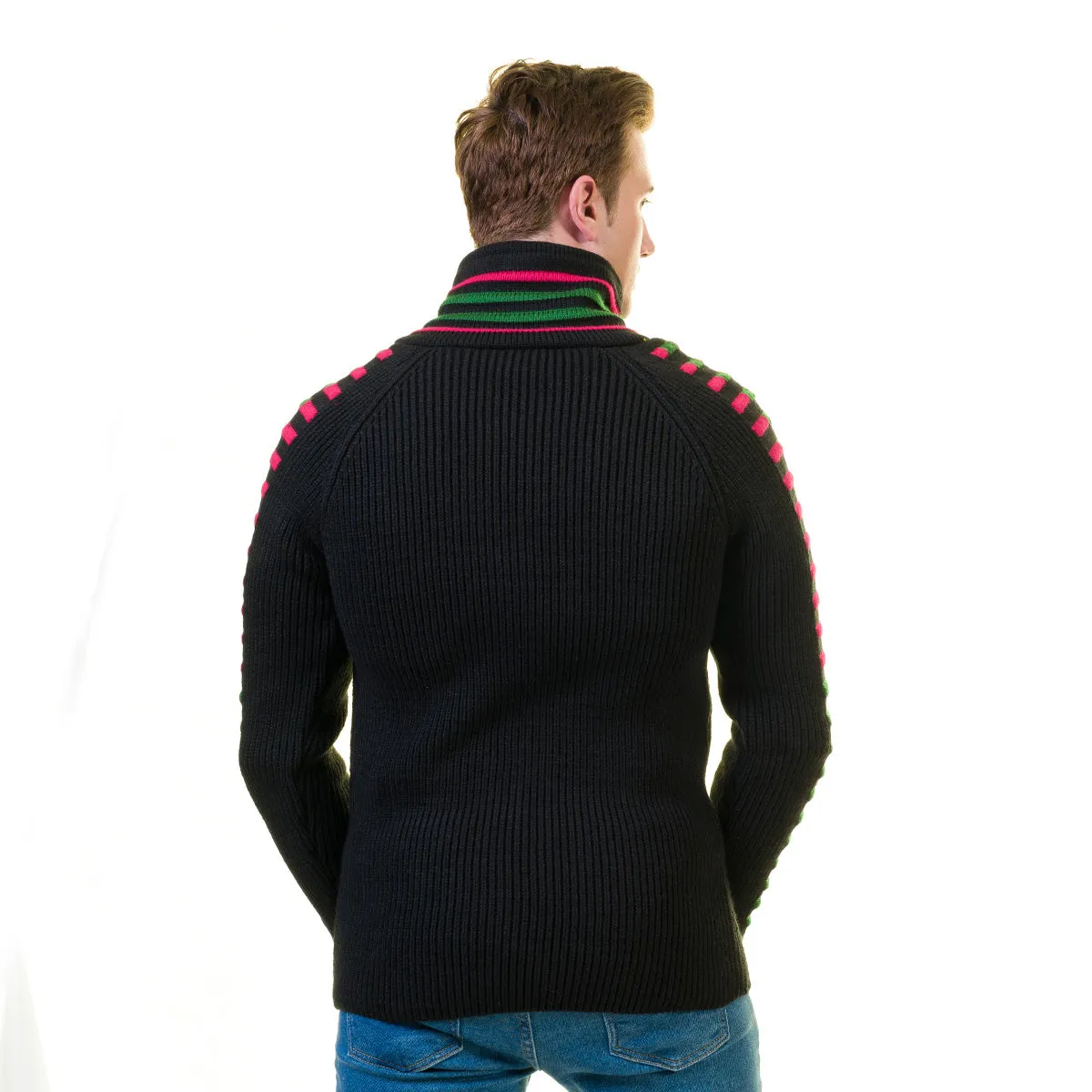 European Wool Luxury Zippered With Sweater Jacket Warm Winter Tailor