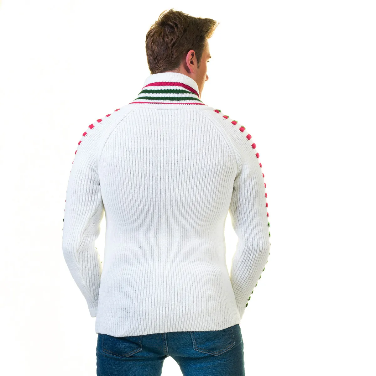 European Wool Luxury Zippered With Sweater Jacket Warm Winter Tailor
