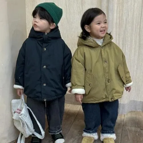 Everyday Hooded Padded Coat (Black)