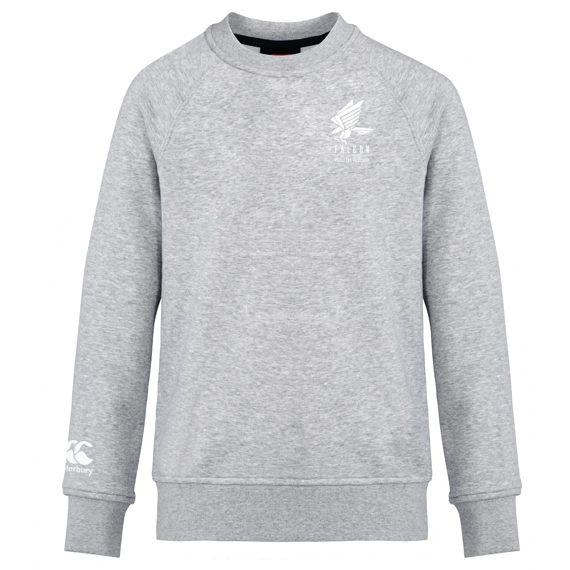 Falcon Youth Rugby Embroidered Club Crew Sweatshirt by Canterbury