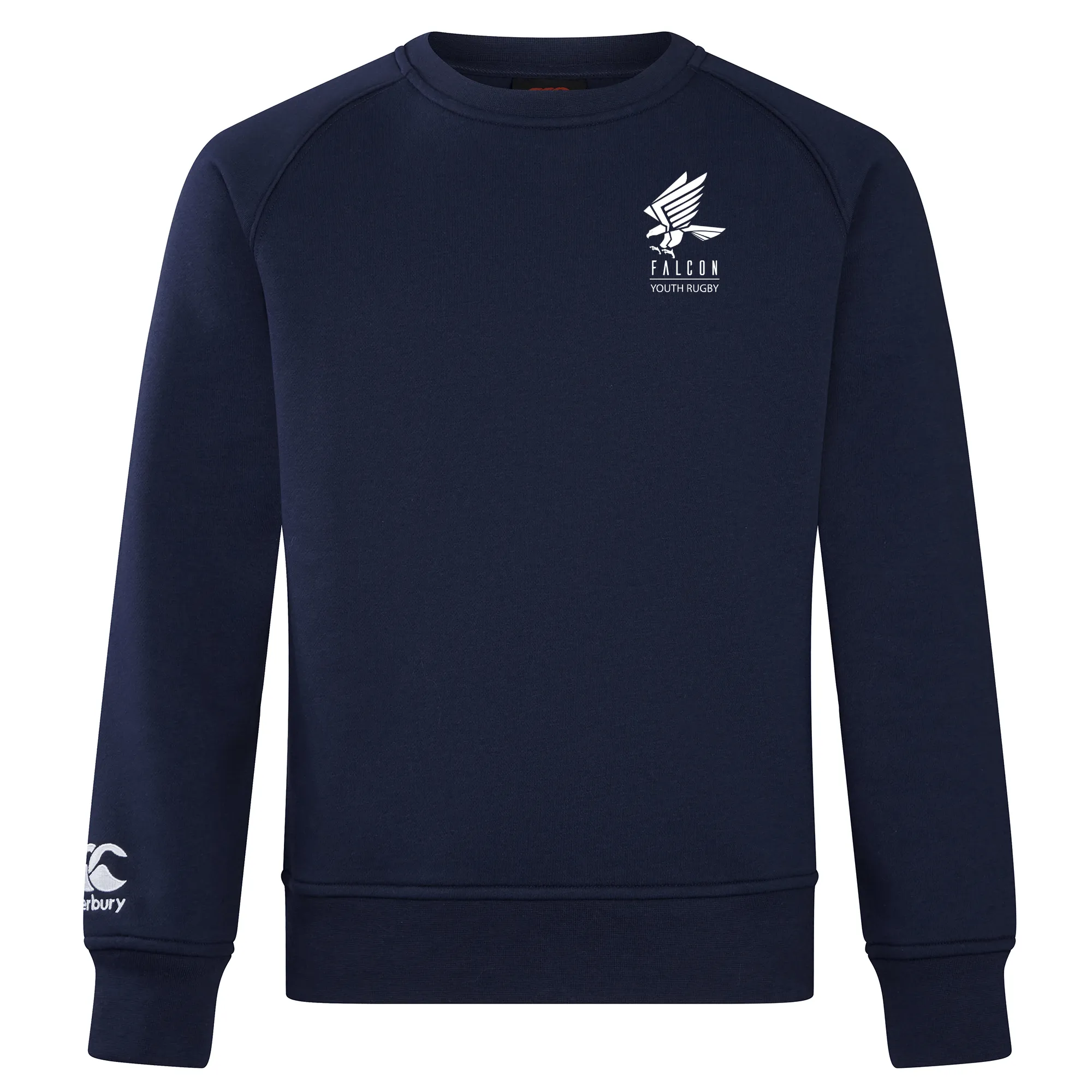 Falcon Youth Rugby Embroidered Club Crew Sweatshirt by Canterbury