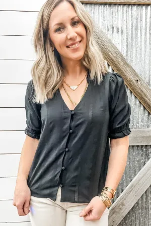 Fall Into You Blouse Black